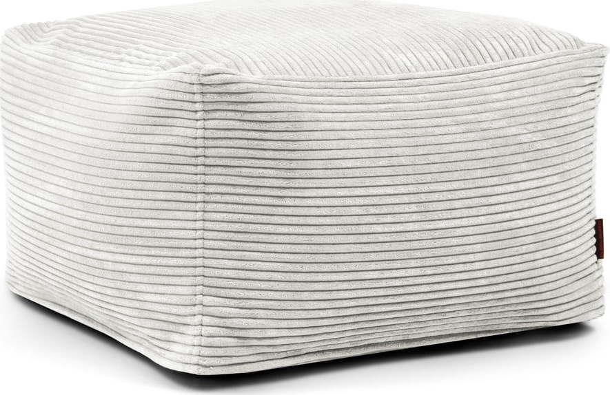 Krémový manšestrový sedací vak Softbox MooG – SLOWDOWN SLOWDOWN