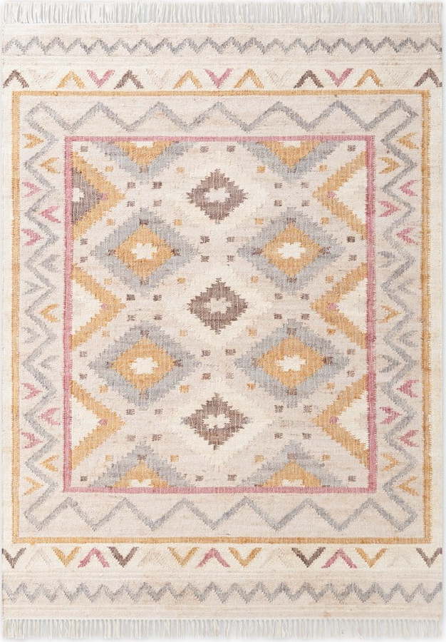 Krémový ručně tkaný jutový koberec 160x230 cm Roya Imani – Elle Decoration Elle Decoration