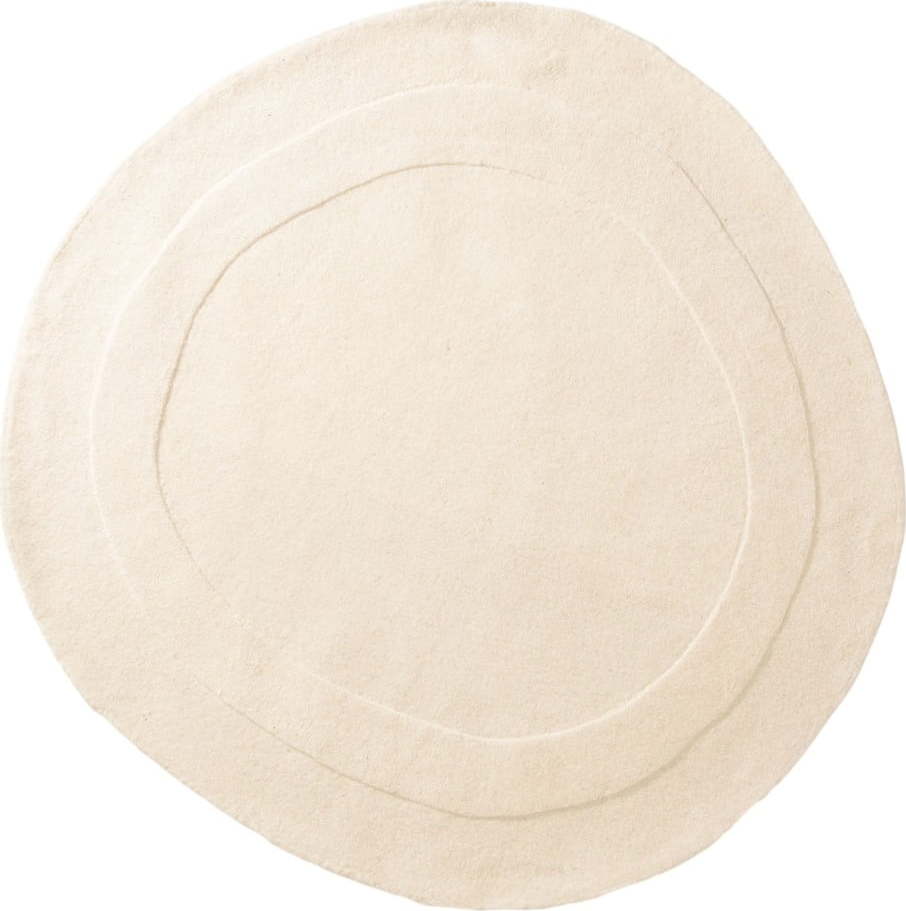 Krémový vlněný kulatý koberec ø 150 cm Cloria – Micadoni Micadoni