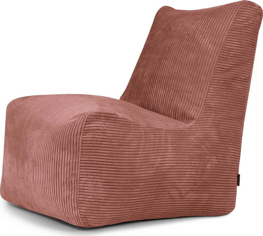Manšestrový sedací vak v cihlové barvě Seat Lounge – SLOWDOWN SLOWDOWN