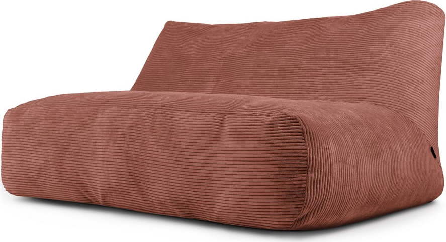 Manšestrový sedací vak v cihlové barvě Sofa Tube 160 – SLOWDOWN SLOWDOWN