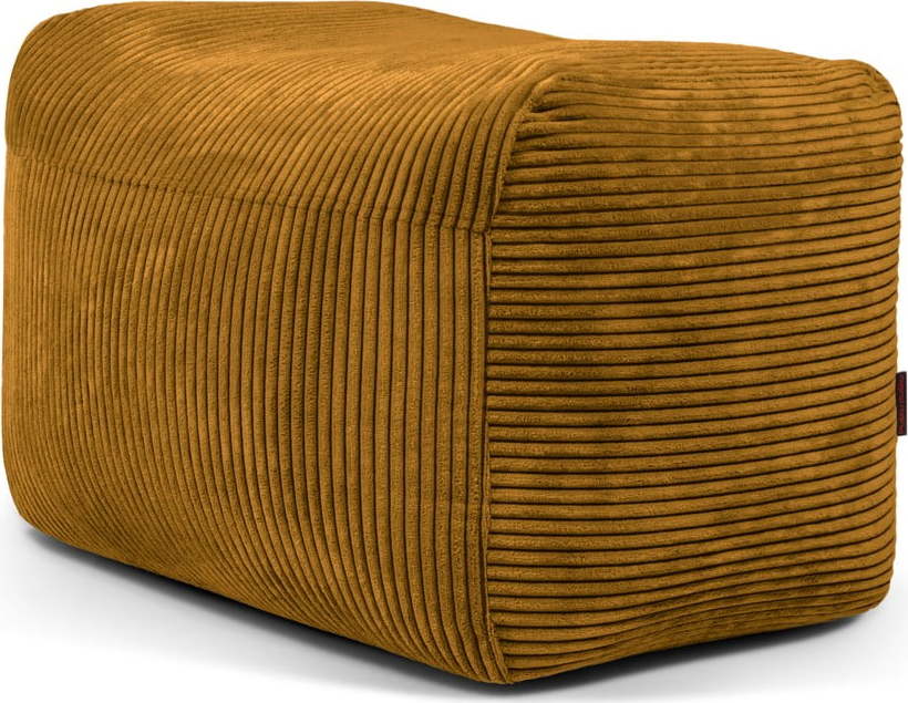 Manšestrový sedací vak v hořčicové barvě Plus 70 Lounge – SLOWDOWN SLOWDOWN