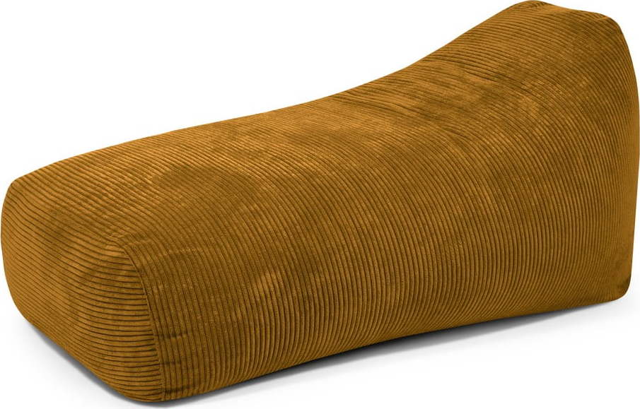 Manšestrový sedací vak v hořčicové barvě Snug Long 140 – SLOWDOWN SLOWDOWN