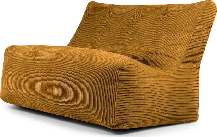 Manšestrový sedací vak v hořčicové barvě Sofa Seat Lounge – SLOWDOWN SLOWDOWN