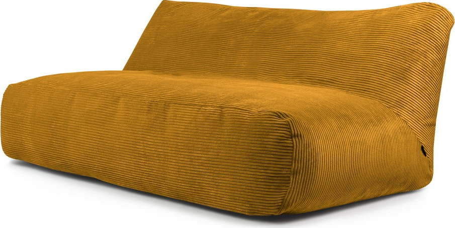 Manšestrový sedací vak v hořčicové barvě Sofa Tube 190 – SLOWDOWN SLOWDOWN