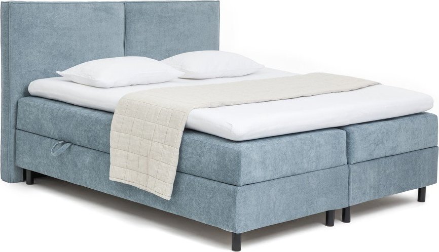 Modrá boxspring postel s úložným prostorem 160x200 cm Elva Bold – Bonami Selection Bonami Selection
