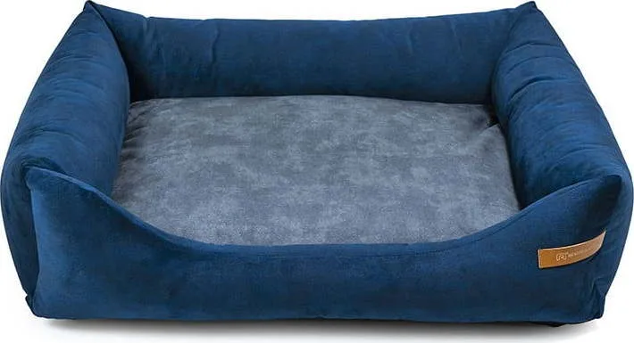 Modro-tmavě šedý pelíšek pro psa 75x85 cm SoftBED Eco L – Rexproduct