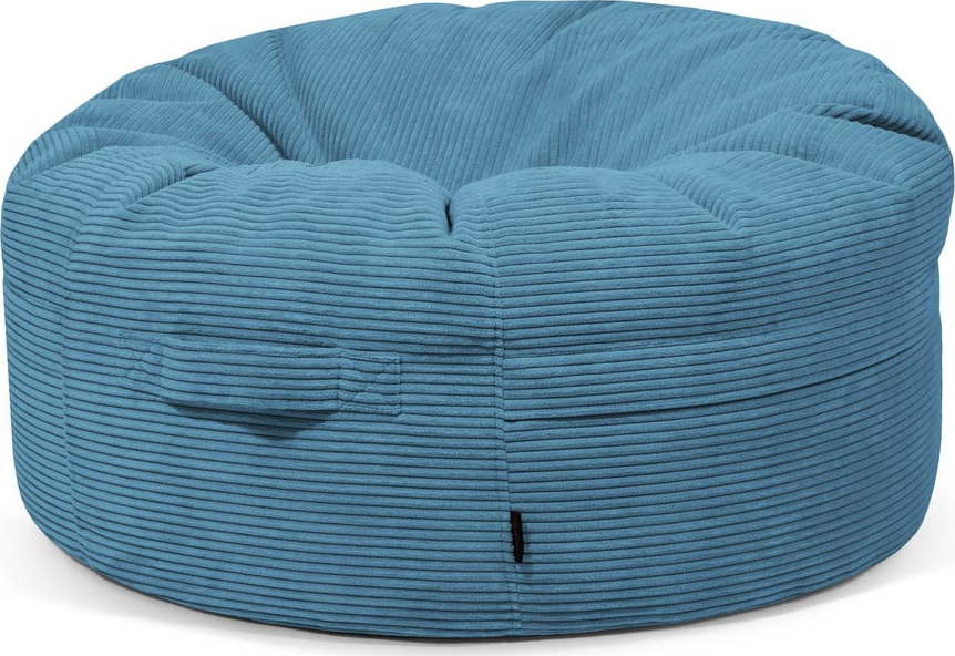 Modrý manšestrový sedací vak Roll 105 – SLOWDOWN SLOWDOWN