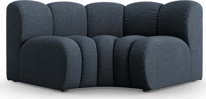 Modrý žinylkový modul pohovky (variabilní roh) Lupine – Micadoni Micadoni