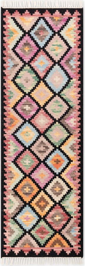 Oboustranný ručně tkaný vlněný běhoun 60x190 cm Kamal Zara – Nouristan Nouristan