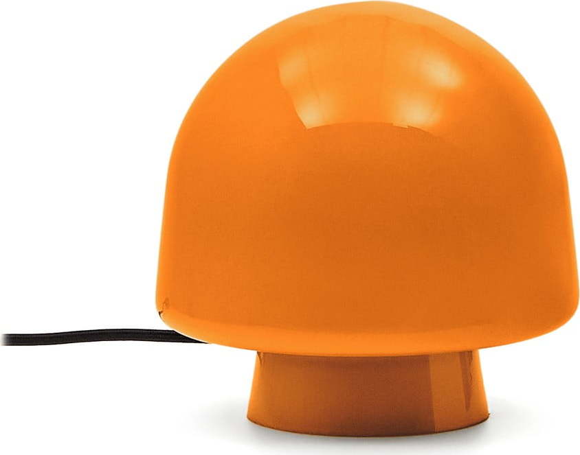 Oranžová stolní lampa se skleněným stínidlem (výška 20 cm) Reig – Kave Home Kave Home