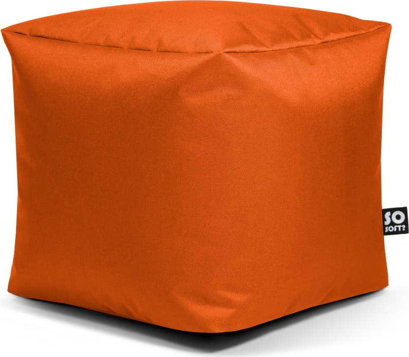 Oranžový dětský sedací vak Cube M – So Soft? So Soft?