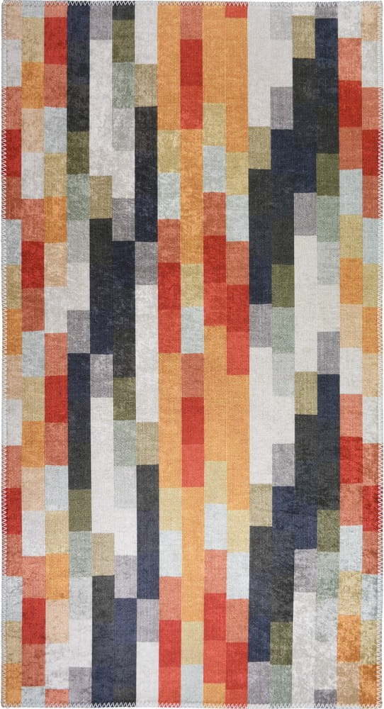 Oranžový/šedý pratelný koberec 120x180 cm Blocks of Fun – Vitaus Vitaus