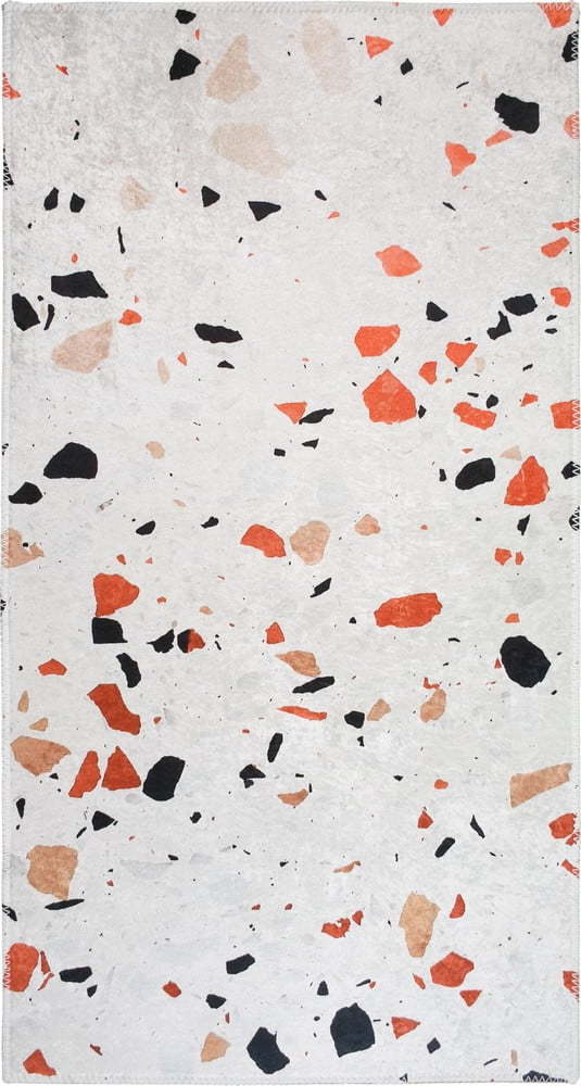 Oranžový/slonovinový pratelný koberec 80x150 cm Italian Stone – Vitaus Vitaus