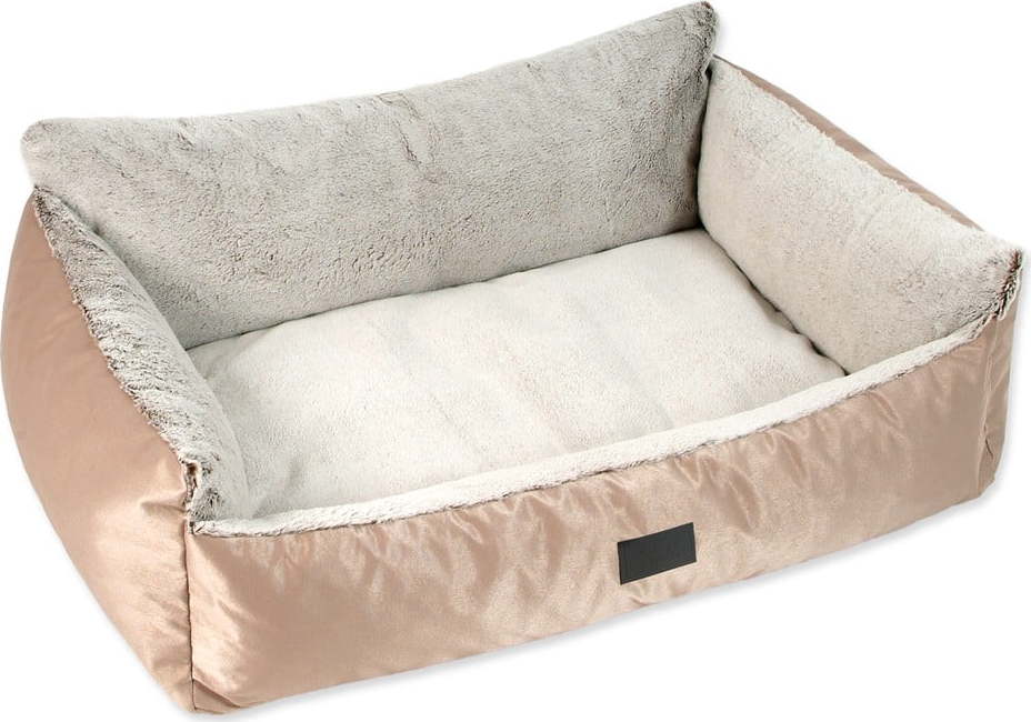 Pelíšek pro psa ve zlaté barvě 120x85 cm Dog Fantasy Lux Platinum – Plaček Pet Products Plaček Pet Products