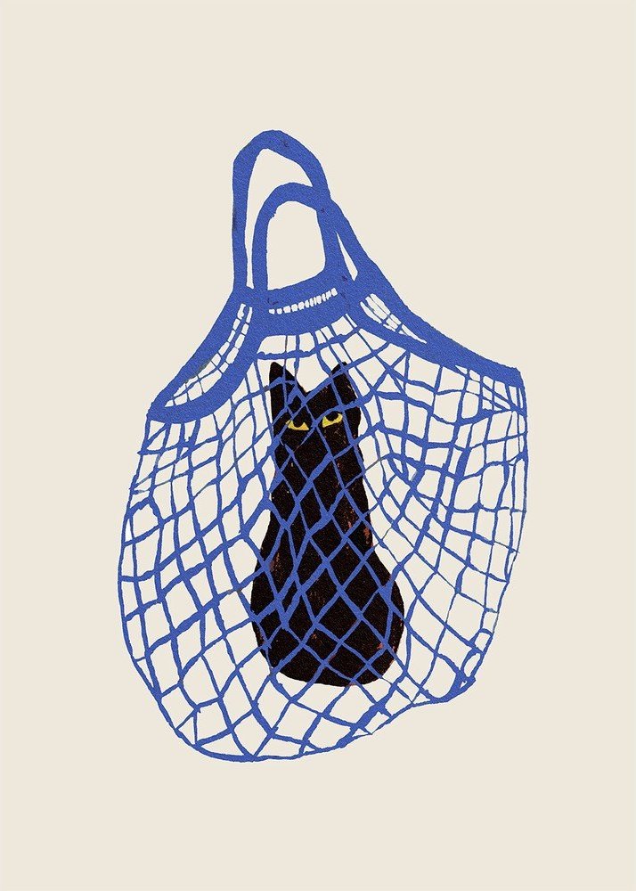Plakát 30x40 cm The Cat’s In The Bag – The Poster Club The Poster Club