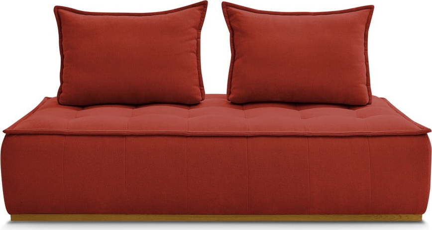 Pohovka z textilie bouclé v cihlové barvě 175 cm Elisa – Bobochic Paris Bobochic Paris