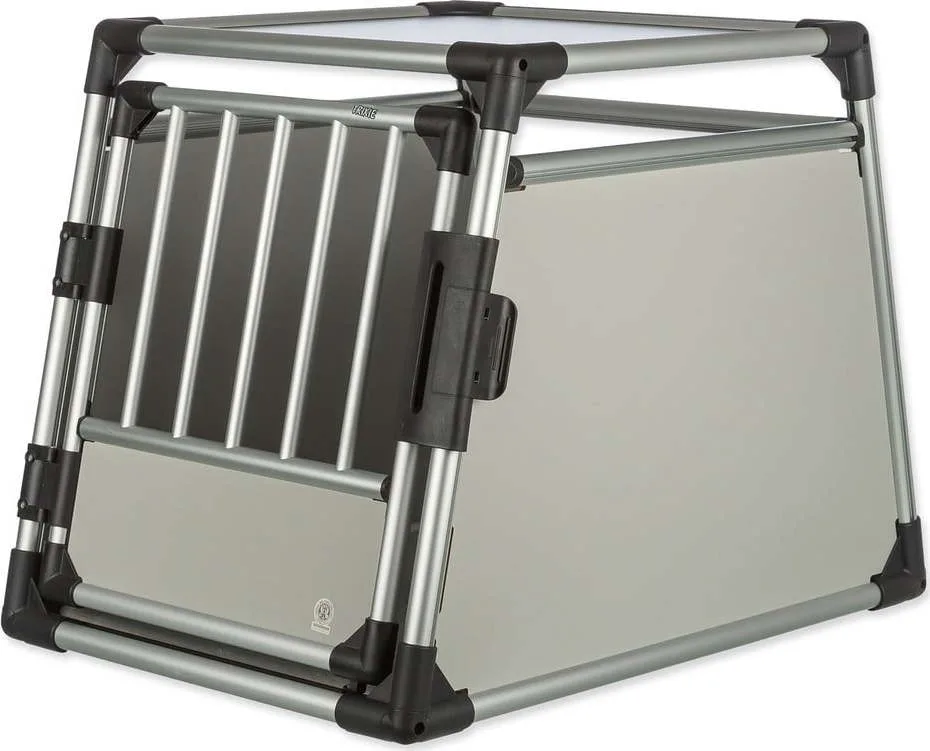Přepravka pro domácího mazlíčka ve stříbrné barvě 62x55 cm Trixie M – Plaček Pet Products