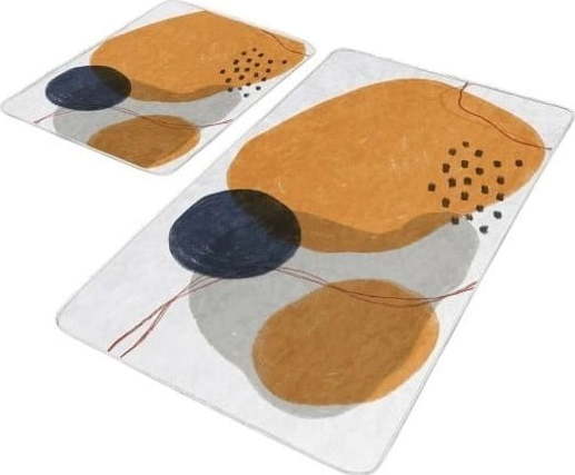Sametové koupelnové předložky v sadě 2 ks 60x100 cm – Mila Home Mila Home