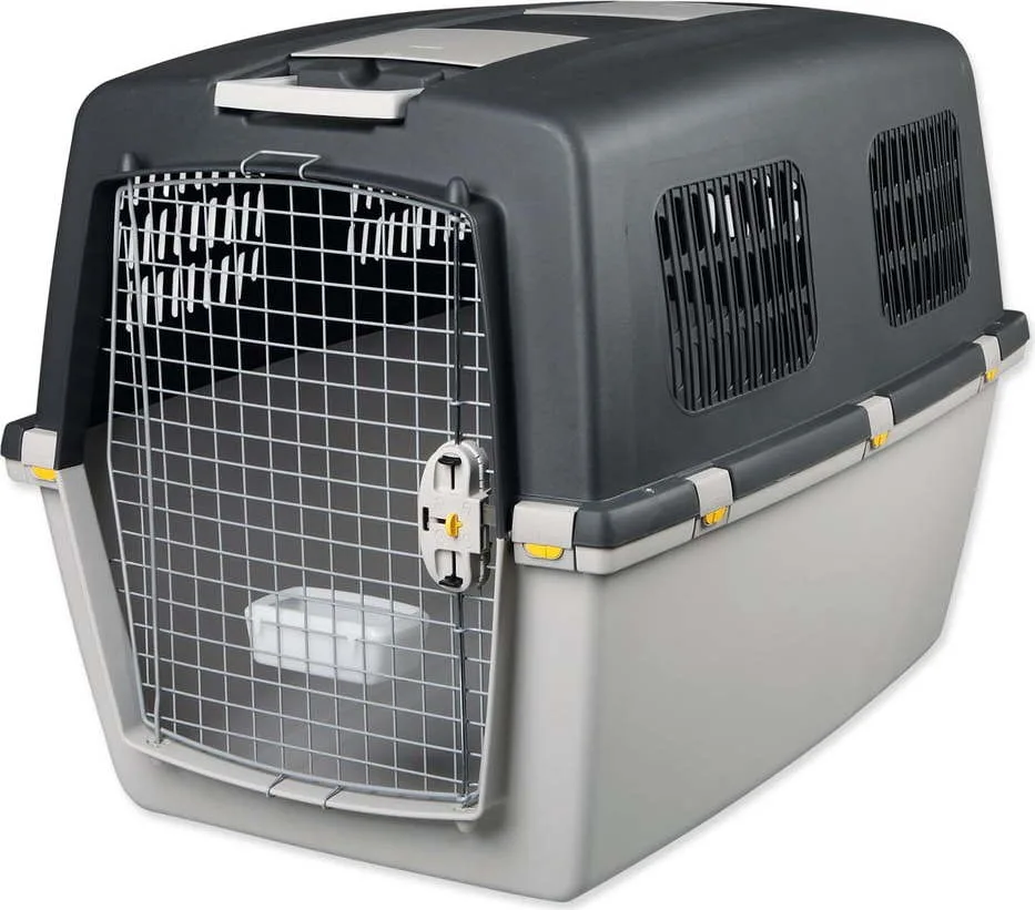 Šedá přepravka pro domácího mazlíčka 104x73 cm Trixie Gulliver 7 L – Plaček Pet Products