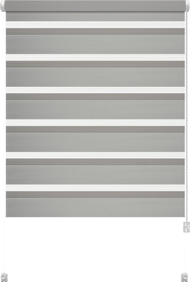 Šedá roleta den a noc 57x150 cm Zebra – Gardinia Gardinia