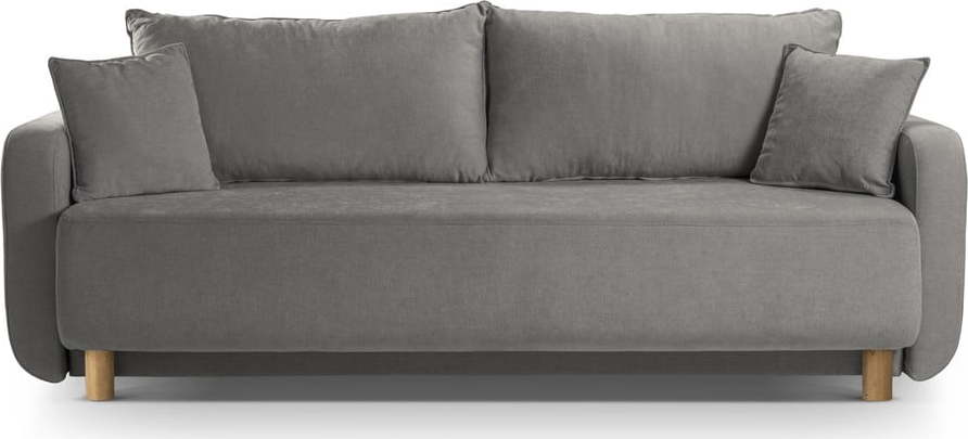 Šedá rozkládací pohovka s úložným prostorem 231 cm Elen – Micadoni Micadoni