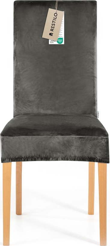 Šedý napínací potah na židli 48 cm Sento – Restilo Restilo