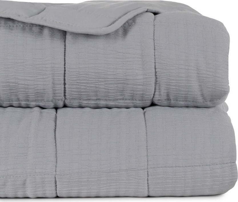 Šedý prošívaný přehoz 180x260 cm – Ixia Ixia