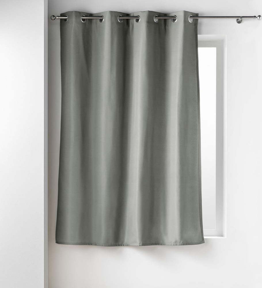 Šedý termo/odhlučňovací závěs z mikrovlákna 135x180 cm Micropolar – douceur d'intérieur Douceur d intérieur