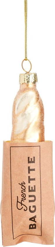 Skleněná ručně vyrobená vánoční ozdoba 11 cm Baguette – Sass & Belle Sass & Belle