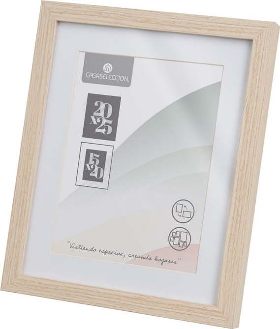 Stojací/na zeď rámeček v přírodní barvě 22