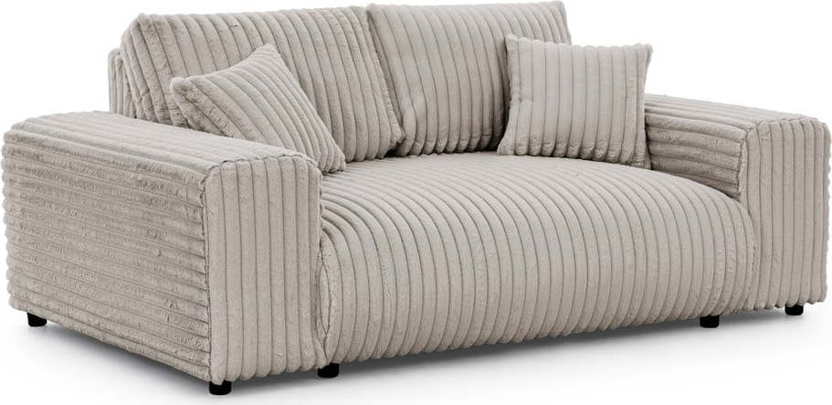 Světle šedá manšestrová pohovka 178 cm Justin – Ropez Ropez