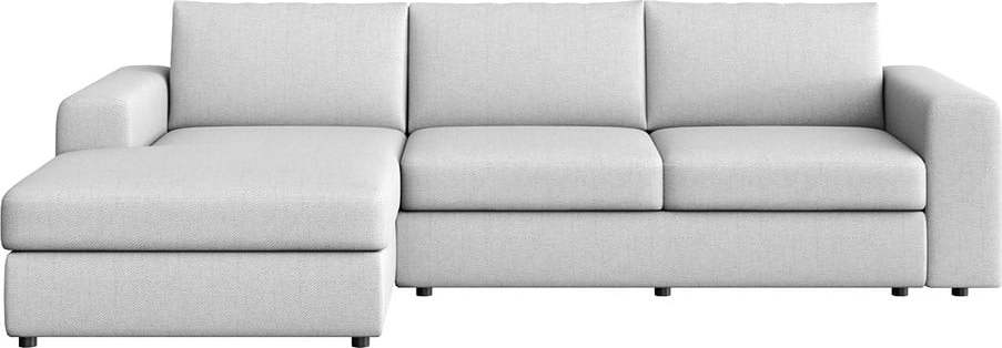 Světle šedá rohová pohovka (levý roh/s lenoškou) Baga – Rodier Rodier