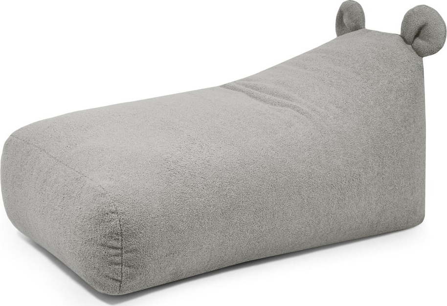 Světle šedý dětský sedací vak z textilie bouclé Snug 130 Bear – SLOWDOWN SLOWDOWN