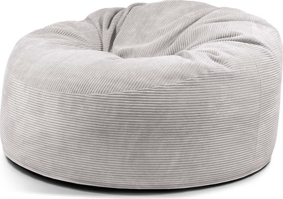 Světle šedý manšestrový sedací vak Om 135 – SLOWDOWN SLOWDOWN