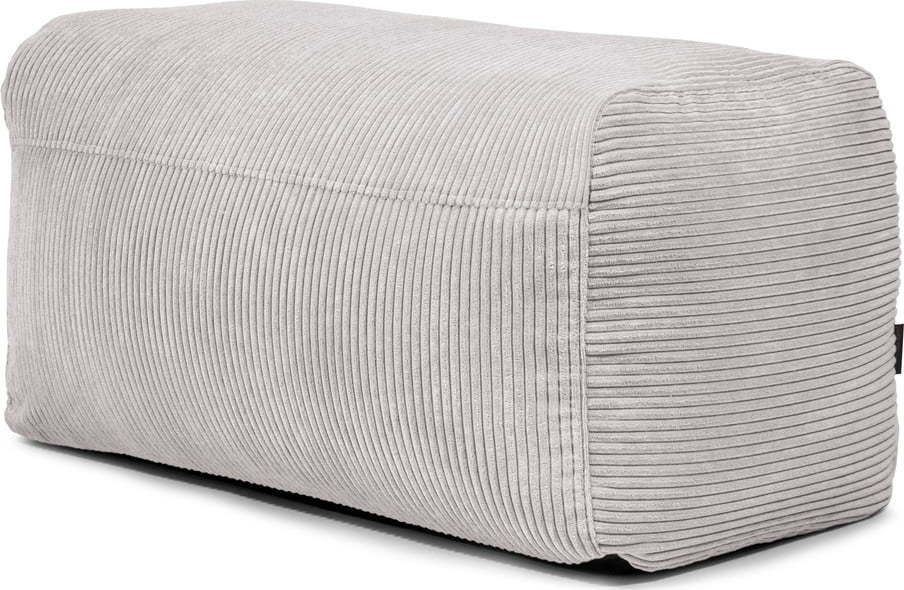 Světle šedý manšestrový sedací vak Plus 100 Lounge – SLOWDOWN SLOWDOWN