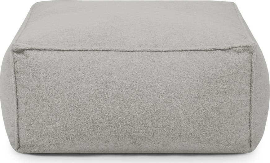 Světle šedý sedací vak z textilie bouclé Mass – SLOWDOWN SLOWDOWN