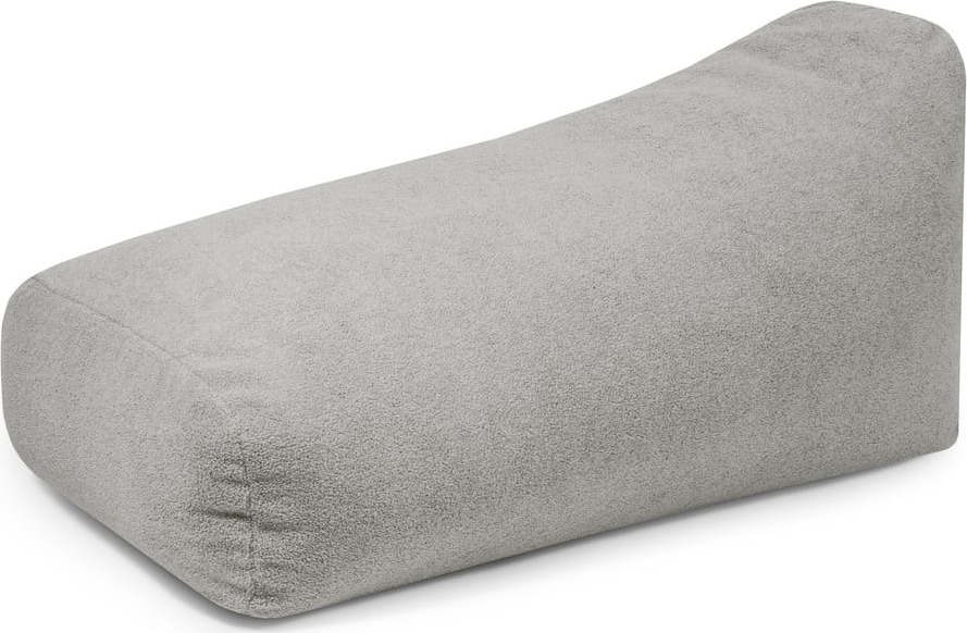 Světle šedý sedací vak z textilie bouclé Snug 130 – SLOWDOWN SLOWDOWN