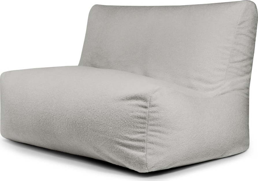 Světle šedý sedací vak z textilie bouclé Sofa Seat Lounge – SLOWDOWN SLOWDOWN