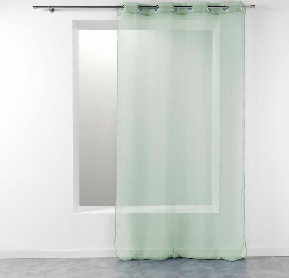 Světle zelená záclona 140x280 cm Telma – douceur d'intérieur Douceur d intérieur