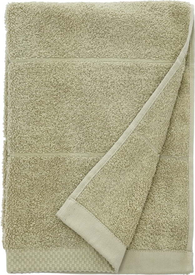 Světle zelený froté bavlněný ručník 50x100 cm Line – Södahl Södahl