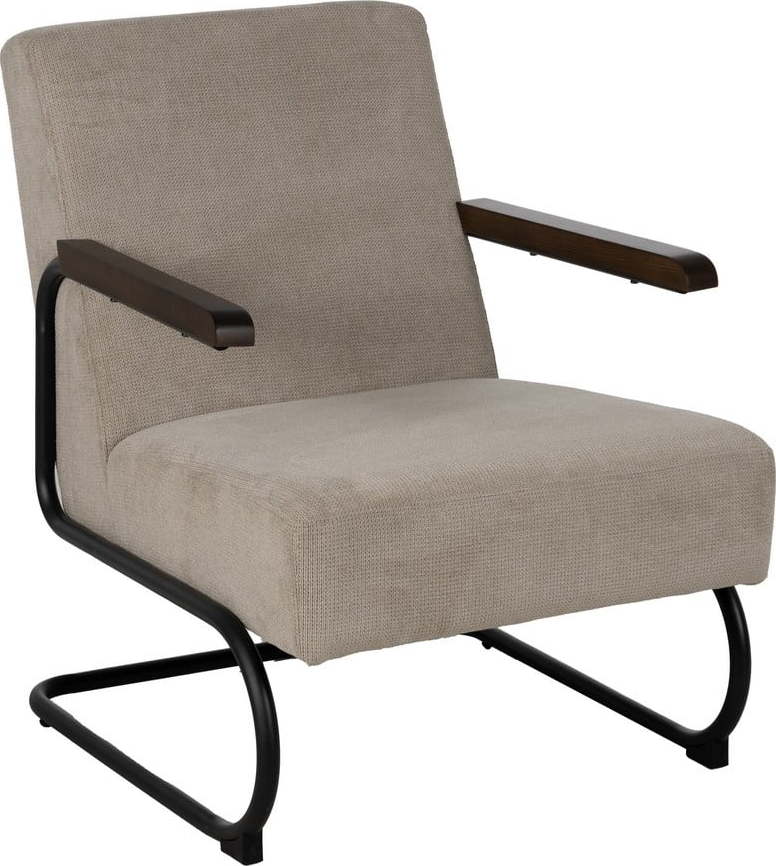 Taupe žinylkové křeslo Industra – Ixia Ixia