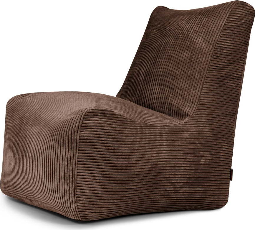 Tmavě hnědý manšestrový sedací vak Seat Lounge – SLOWDOWN SLOWDOWN