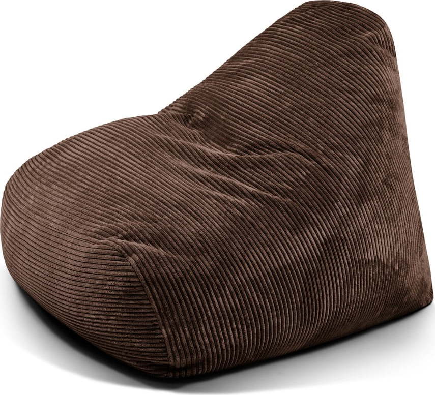 Tmavě hnědý manšestrový sedací vak Snug 100 – SLOWDOWN SLOWDOWN