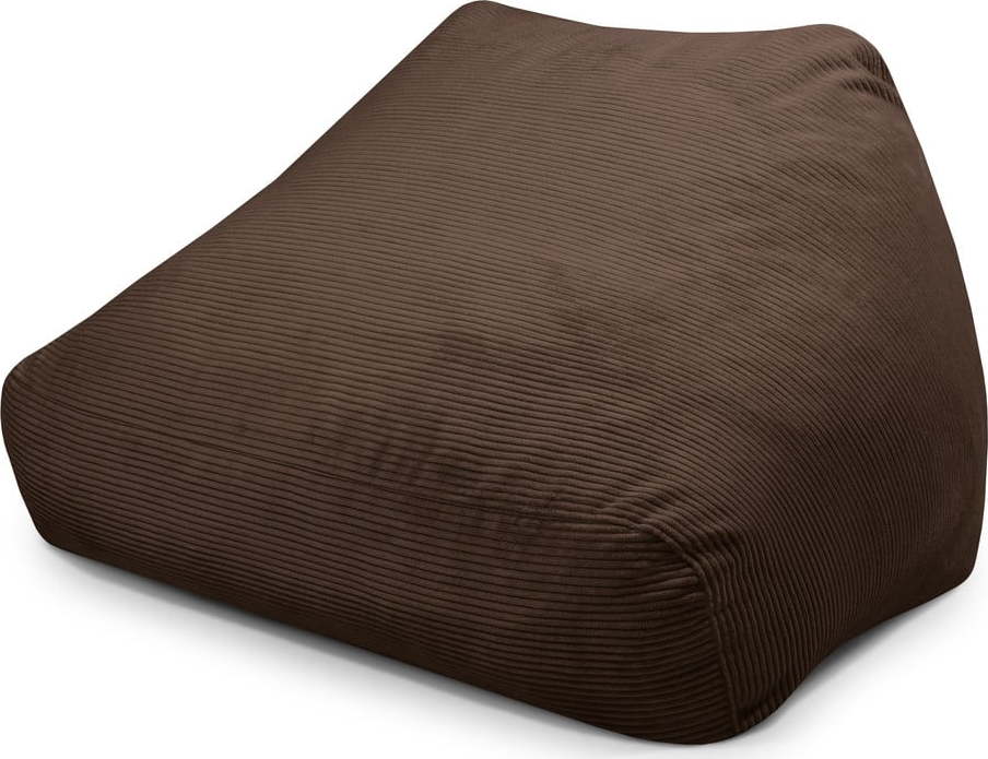 Tmavě hnědý manšestrový sedací vak Sofa Snug – SLOWDOWN SLOWDOWN