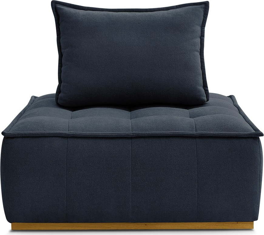 Tmavě modré křeslo z textilie bouclé Elisa – Bobochic Paris Bobochic Paris