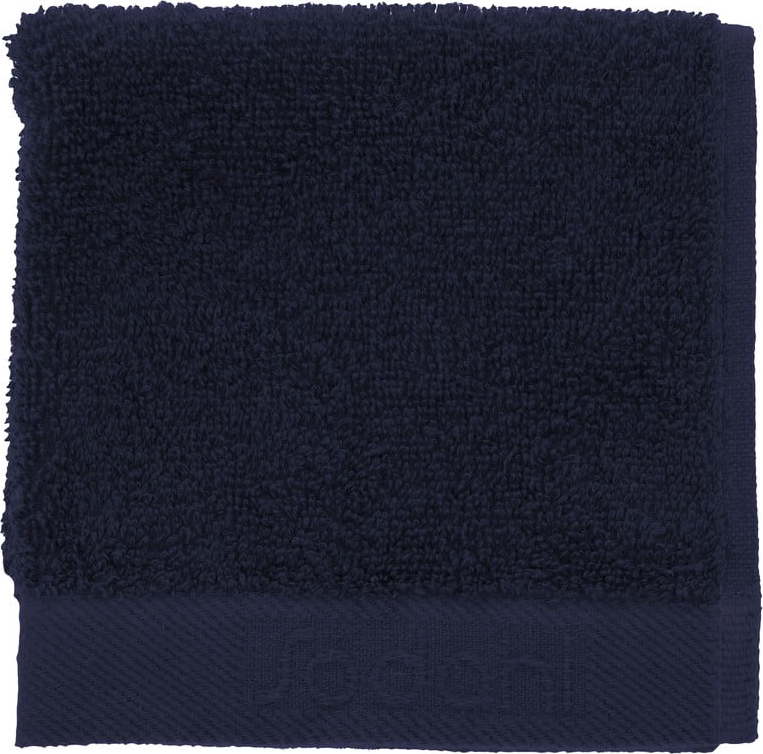 Tmavě modrý froté bavlněný ručník 30x30 cm Comfort – Södahl Södahl