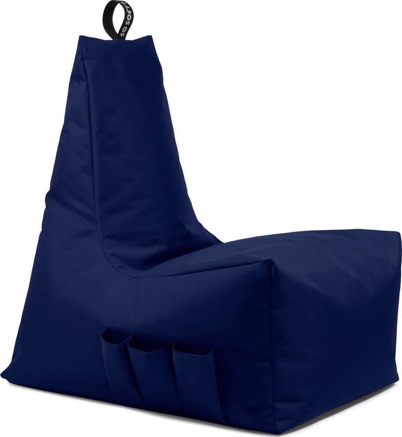 Tmavě modrý sedací vak Icy Gamer L – So Soft? So Soft?
