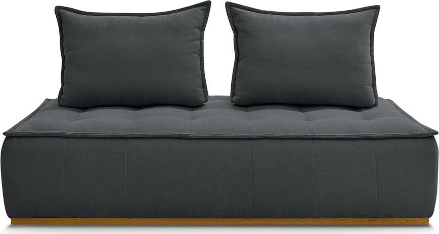 Tmavě šedá pohovka z textilie bouclé 175 cm Elisa – Bobochic Paris Bobochic Paris