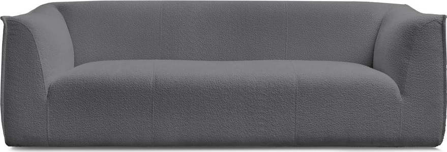 Tmavě šedá pohovka z textilie bouclé 242 cm Giorgia – Bobochic Paris Bobochic Paris